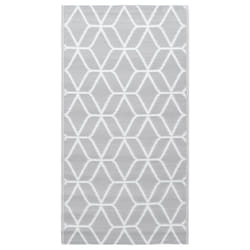 vidaXL Outdoor Carpet ARAKIL Grey 160x230 cm PP Balcony Rug Outdoor Blanket
