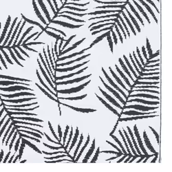 vidaXL Outdoor Carpet ARAKIL White and Black 80x150 cm PP Rug Outdoor Blanket