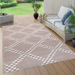 vidaXL Outdoor Carpet ARAKIL Brown 80x150 cm PP Balcony Rug Outdoor Blanket