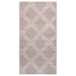 vidaXL Outdoor Carpet ARAKIL Brown 160x230 cm PP Balcony Rug Outdoor Blanket
