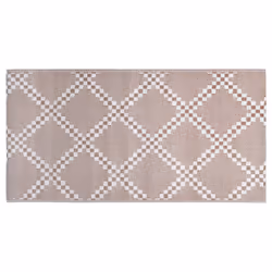 vidaXL Outdoor Carpet ARAKIL Brown 160x230 cm PP Balcony Rug Outdoor Blanket