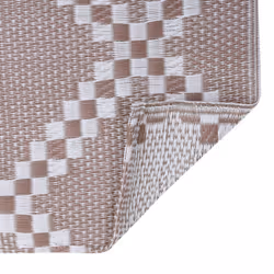 vidaXL Outdoor Carpet ARAKIL Brown 190x290 cm PP Balcony Rug Outdoor Blanket - Additional view 5