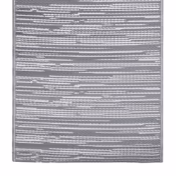 vidaXL Outdoor Carpet ARAKIL Grey 80x150 cm PP Balcony Rug Outdoor Blanket