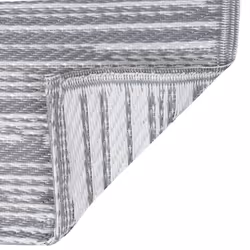 vidaXL Outdoor Carpet ARAKIL Grey 160x230 cm PP Balcony Rug Outdoor Blanket - Additional view 5