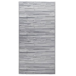 vidaXL Outdoor Carpet ARAKIL Grey 190x290 cm PP Balcony Rug Outdoor Blanket