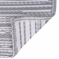 vidaXL Outdoor Carpet ARAKIL Grey 190x290 cm PP Balcony Rug Outdoor Blanket
