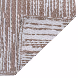 vidaXL Outdoor Carpet ARAKIL Brown 120x180 cm PP Balcony Rug Outdoor Blanket - Additional view 5