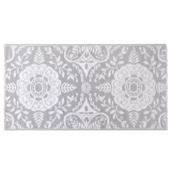 vidaXL Outdoor Carpet ARAKIL Light Grey 120x180 cm PP Rug Outdoor Blanket