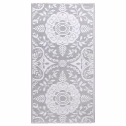 vidaXL Outdoor Carpet ARAKIL Light Grey 160x230 cm PP Rug Outdoor Blanket - Additional view 5