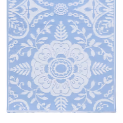 vidaXL Outdoor Carpet ARAKIL Baby Blue 80x150 cm PP Balcony Rug Outdoor Blanket