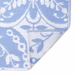vidaXL Outdoor Carpet ARAKIL Baby Blue 190x290 cm PP Balcony Rug Outdoor Blanket - Additional view 5