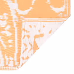 vidaXL Outdoor Carpet ARAKIL Orange and White 120x180 cm PP Rug Outdoor Blanket - Additional view 5
