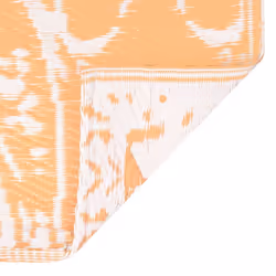 vidaXL Outdoor Carpet ARAKIL Orange and White 190x290 cm PP Rug Outdoor Blanket - Additional view 5