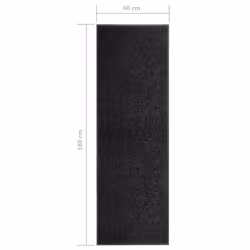 vidaXL Doormat Washable Black Home Garden Barrier Entrance Rug for Front Door - Additional view 5