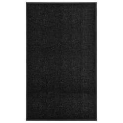 vidaXL Doormat Washable Black Home Garden Barrier Entrance Rug for Front Door