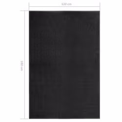 vidaXL Doormat Washable Black Home Garden Barrier Entrance Rug for Front Door - Additional view 5