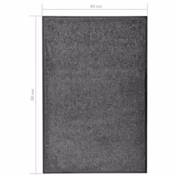 vidaXL Doormat Washable Anthracite Home Garden Entrance Rug for Front Door - Additional view 5