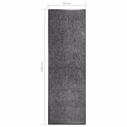 vidaXL Doormat Washable Anthracite Home Garden Entrance Rug for Front Door - Additional view 5