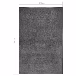 vidaXL Doormat Washable Anthracite Home Garden Entrance Rug for Front Door - Additional view 5