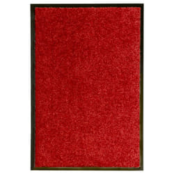 vidaXL Doormat Washable Red Home Garden Barrier Entrance Rug for Front Door