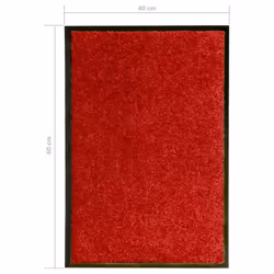 vidaXL Doormat Washable Red Home Garden Barrier Entrance Rug for Front Door - Additional view 5