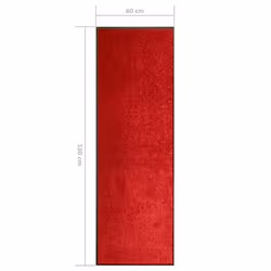 vidaXL Doormat Washable Red Home Garden Barrier Entrance Rug for Front Door - Additional view 5