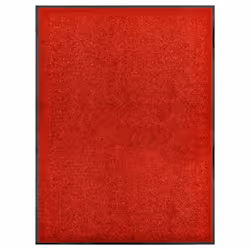 vidaXL Doormat Washable Red Home Garden Barrier Entrance Rug for Front Door