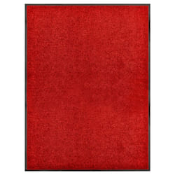 vidaXL Doormat Washable Red Home Garden Barrier Entrance Rug for Front Door