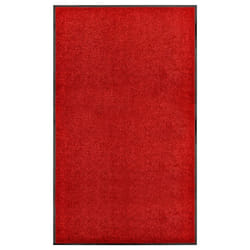 vidaXL Doormat Washable Red Home Garden Barrier Entrance Rug for Front Door