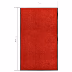 vidaXL Doormat Washable Red Home Garden Barrier Entrance Rug for Front Door - Additional view 5