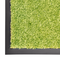 vidaXL Doormat Washable Green Home Garden Barrier Entrance Rug for Front Door