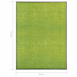 vidaXL Doormat Washable Green Home Garden Barrier Entrance Rug for Front Door - Additional view 5