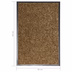 vidaXL Doormat Washable Brown Home Garden Barrier Entrance Rug for Front Door - Additional view 5