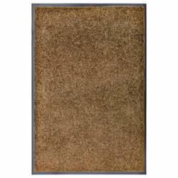 vidaXL Doormat Washable Brown Home Garden Barrier Entrance Rug for Front Door