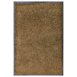 vidaXL Doormat Washable Brown Home Garden Barrier Entrance Rug for Front Door