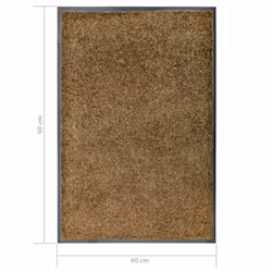 vidaXL Doormat Washable Brown Home Garden Barrier Entrance Rug for Front Door - Additional view 5