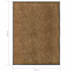 vidaXL Doormat Washable Brown Home Garden Barrier Entrance Rug for Front Door - Additional view 5