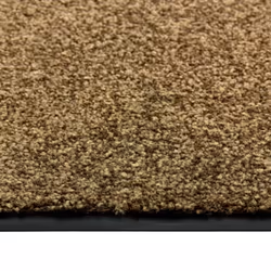 vidaXL Doormat Washable Brown Home Garden Barrier Entrance Rug for Front Door