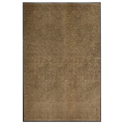 vidaXL Doormat Washable Brown Home Garden Barrier Entrance Rug for Front Door