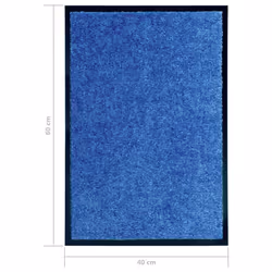vidaXL Doormat Washable Blue Home Garden Barrier Entrance Rug for Front Door - Additional view 5