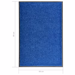 vidaXL Doormat Washable Blue Home Garden Barrier Entrance Rug for Front Door - Additional view 5