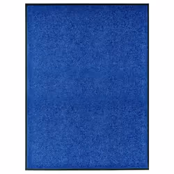 vidaXL Doormat Washable Blue Home Garden Barrier Entrance Rug for Front Door
