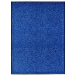 vidaXL Doormat Washable Blue Home Garden Barrier Entrance Rug for Front Door
