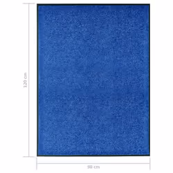 vidaXL Doormat Washable Blue Home Garden Barrier Entrance Rug for Front Door - Additional view 5