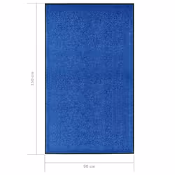 vidaXL Doormat Washable Blue Home Garden Barrier Entrance Rug for Front Door - Additional view 5