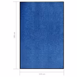 vidaXL Doormat Washable Blue Home Garden Barrier Entrance Rug for Front Door - Additional view 5