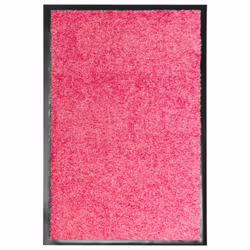 vidaXL Doormat Washable Pink Home Garden Barrier Entrance Rug for Front Door