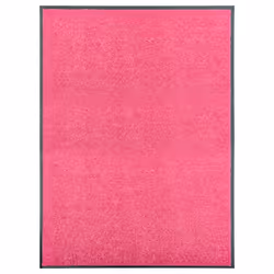 vidaXL Doormat Washable Pink Home Garden Barrier Entrance Rug for Front Door