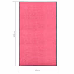 vidaXL Doormat Washable Pink Home Garden Barrier Entrance Rug for Front Door - Additional view 5