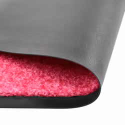 vidaXL Doormat Washable Pink Home Garden Barrier Entrance Rug for Front Door